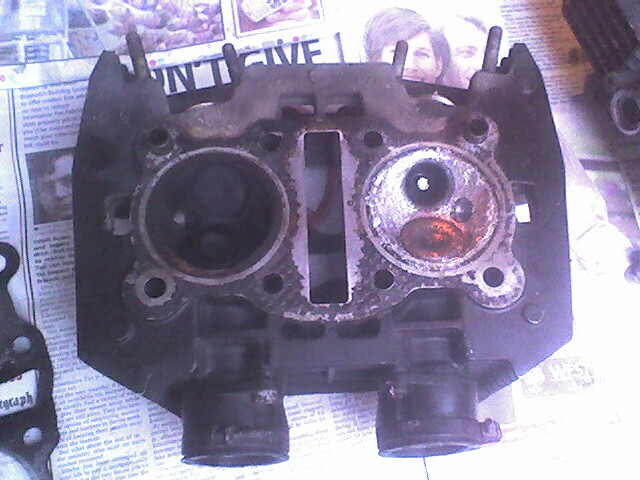 Cylinder head after valve drop