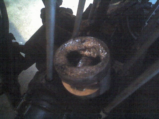 Piston smashed by valve